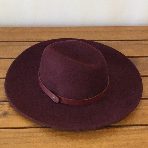 Loft Burgundy Style Fedora - Picture 2 of 8